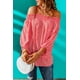 thumbnail image 2 of ABPHQTO Blusa de manga farol con estampado floral y hombros descubiertos para mujer, 2 of 5