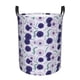 thumbnail image 1 of Balery Daisies Flowers Cesta de ropa redonda con asas, impermeable, independiente, para ropa, juguetes, dormitorio y familia-Small, 1 of 6