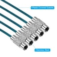 thumbnail image 3 of Uxcell 5.9 Inch Stainless Steel Wire Keychain Cable Key Ring Loop, Blue, 15 Pack, 3 of 7
