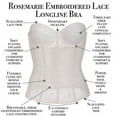 thumbnail image 6 of Rosemarie Embroidered Lace Strapless Longline Bridal Bra, 6 of 7