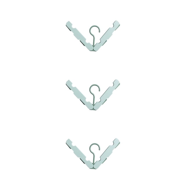 Wosthever Colgador de ropa plegable para acampar, senderismo, tendedero, abrigo, faldas, trajes, soporte, apartamento, hogar, organizador, verde Type1 NO1