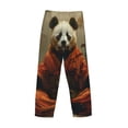 thumbnail image 6 of Balery Jungle Meditating Panda print Men's Pajama Pants,Ultra Lightweight Pjs,Lounge Pant-Medium, 6 of 9