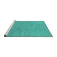thumbnail image 2 of Ahgly Company Machine Washable Indoor Round Oriental Turquoise Blue Industrial Area Rugs, 7' Round, 2 of 4