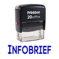 thumbnail image 2 of Printtoo Rubber Stamp COPY SENT Self Inking Office Stationary Custom Stamp-Blue, 2 of 2