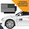 thumbnail image 7 of Magnet Me Up Reversed Black and White American Flag Vinyl Automotive Magnet, 3x5 in, 7 of 7