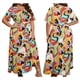 thumbnail image 3 of Vestido de Verano Holgado Informal de Corta con Corte A y Corte en A para Mujer, Talla Grande Color XL, 3 of 7