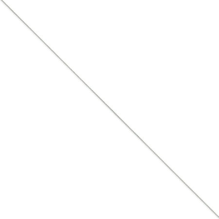 - 14kt White Gold 0.65mm Diamond-Cut Spiga Pendant Chain