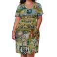 thumbnail image 3 of El Bosco - El Jardín de las Delicias (panel central) Vestido holgado con bolsillos vestidos verano, 3 of 7