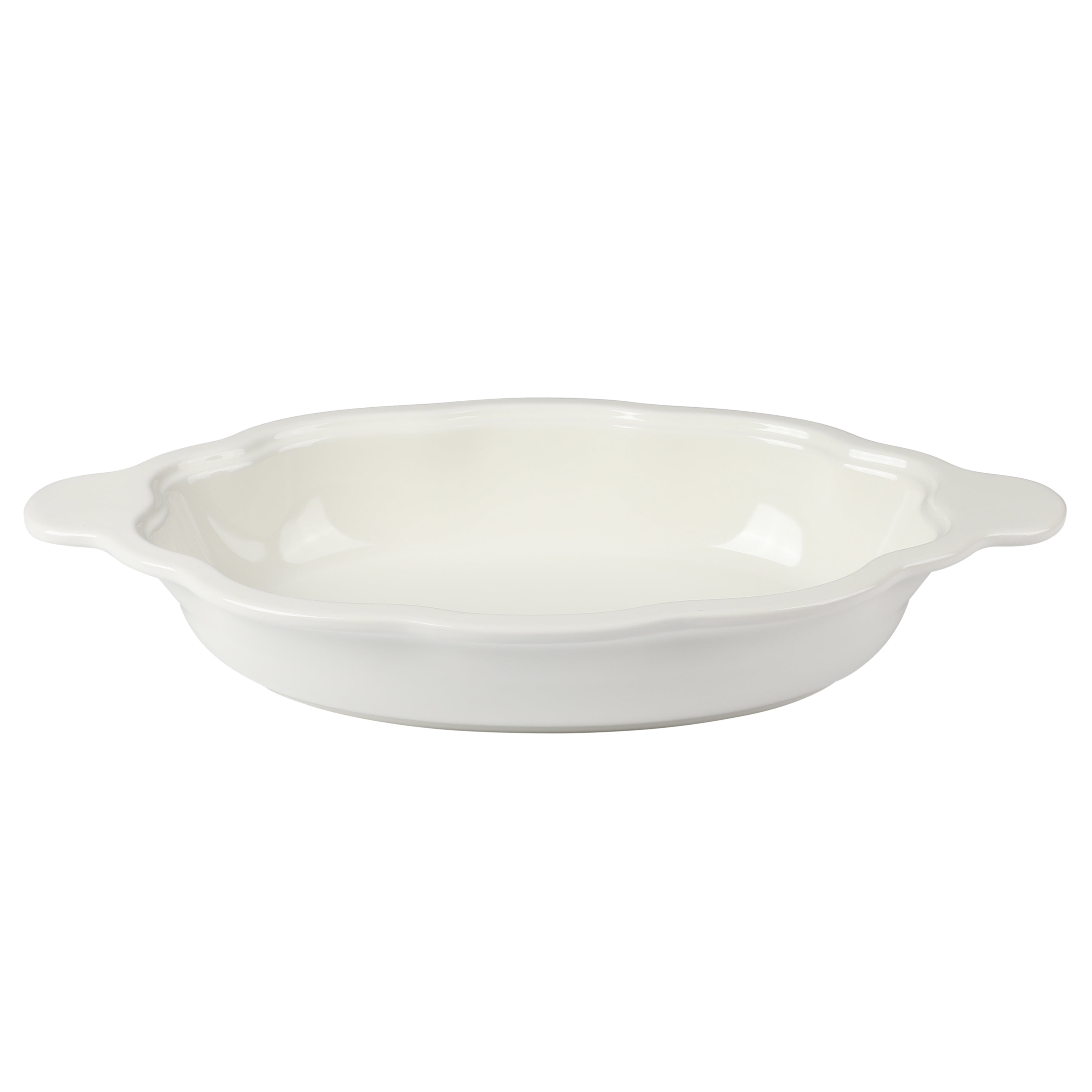 The Pioneer Woman 3-Quart Oval Pumpkin Stoneware Baker with Lid, Linen
