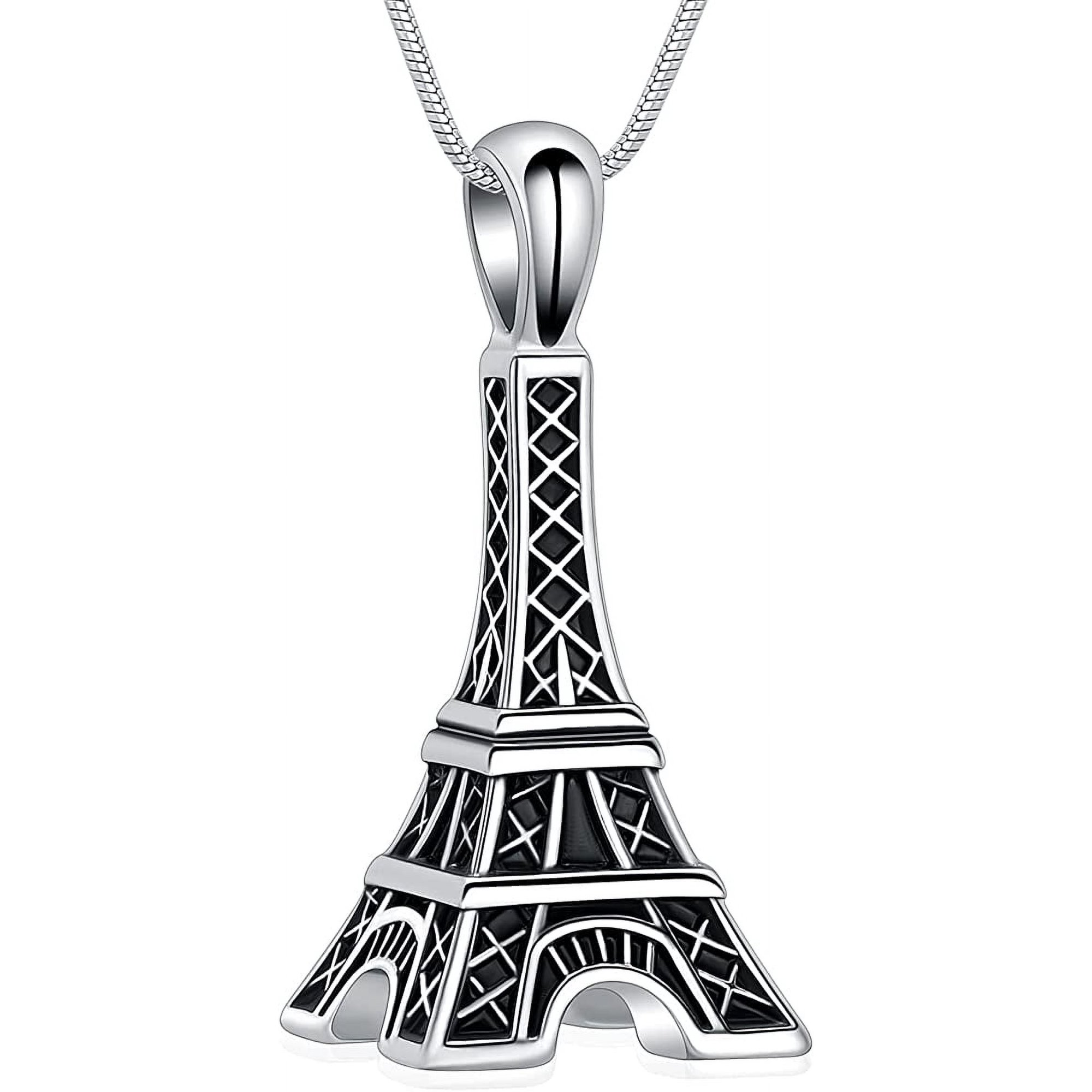 Eiffel Tower Cremation Jewelry Urn Necklace for Ashes Romantic Tower Tower Shape Memorial Keepsake Pendant for Human Ashes for Loved Ones Keepsake