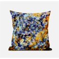 thumbnail image 1 of HomeRoots 411678 16 in. Orange & Indigo Printemps Daim Jeter Oreiller&44; Rouge&44; Jaune & Bleu, 1 of 1
