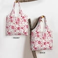 thumbnail image 2 of Vsdgher Rose Flowers Print canvas Tote Bag, Lightweight Cloth Bags, Suitable for shopping, groceries, travel, 2 of 4