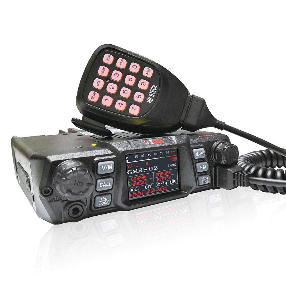 BTECH Mobile GMRS50X1 50 Watt GMRS TwoWay Radio, GMRS Repeater