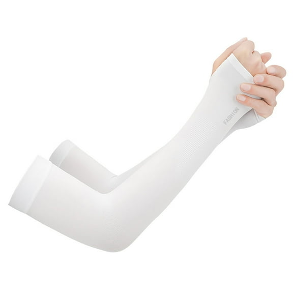 Adults UV Sun Protection Arm Sleeves Ice Silk Cooling Arm Compression Sleeves for Men Women Sport Working Golf