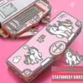 thumbnail image 3 of Multifunction Pencil Case Stationery Organizer Box Cute Pattern School Supplies For 6, 3 of 5