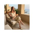 thumbnail image 6 of BLISSFUL STEP Flower Stiletto Heels Pointed Toe Slouches Slip On Mules for Women Gold (Size 8), 6 of 7