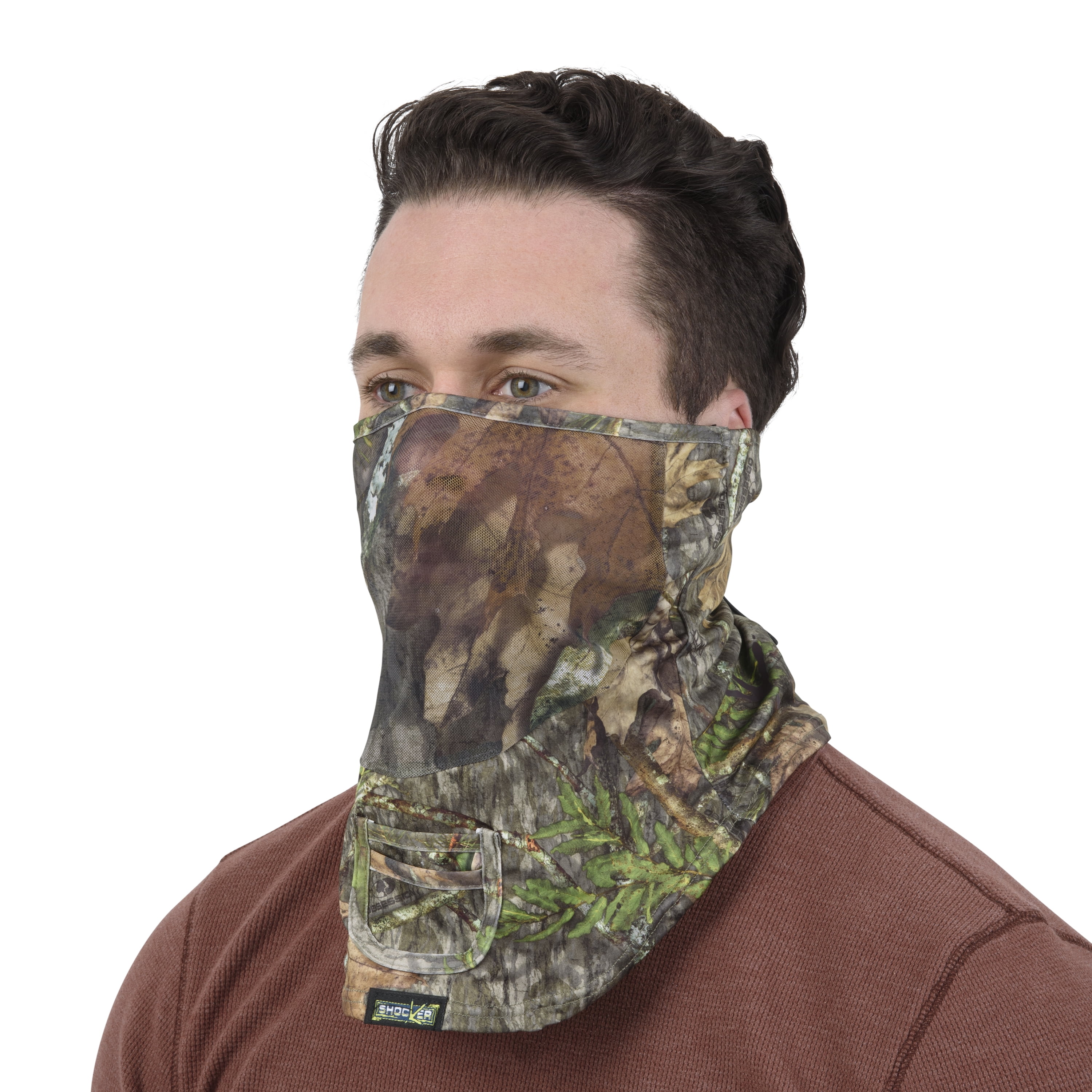 Shocker, Hunting Neck Gaiter, Mossy Oak Obsession Camo, 1 Ct
