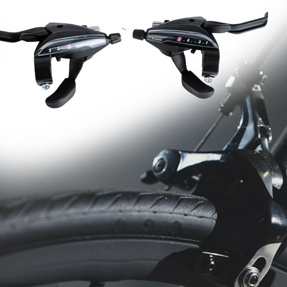 Cheers.US Bike Shifter EF65 3/7/8/9 Left Right Speed Mountain Bike Bicycle Aluminum Alloy Single Trigger Shifter Brake Derailleur for Mountain Bike