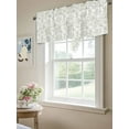 thumbnail image 6 of White Sage Green Plant Print Valances Curtain Kitchen Rod Pocket Short Panels Window Treatment Topper Curtains for Living Bedroom 1 Panel 54x18 inch, 6 of 9
