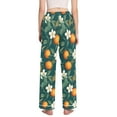 thumbnail image 3 of FORMRS Women's Pajama Pants with Pockets Soft Comfy Loungewear Sleep Bottom, Sizes S-2XL, Floral Orange Pattern, 3 of 8