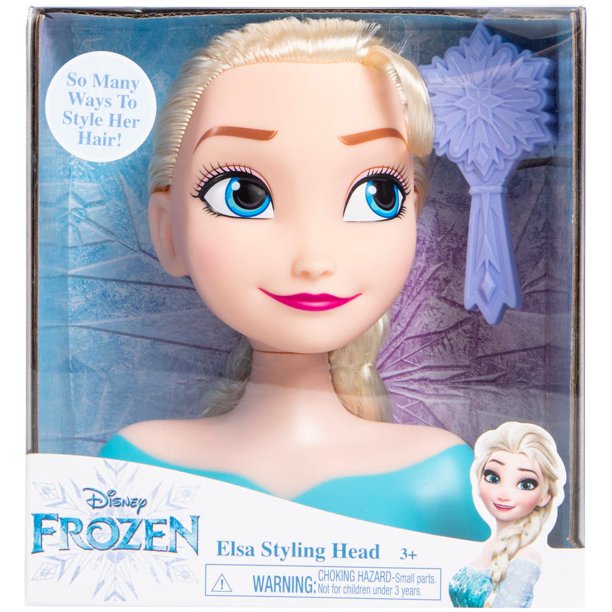 frozen elsa head toy