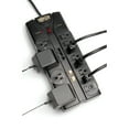thumbnail image 2 of Tripp Lite 12 Outlet Surge Protector Power Strip, 8ft Cord, Right-Angle Plug, Tel/Modem/Coax/Ethernet Protection, RJ11, RJ45, & $250,000 INSURANCE (TLP1208SAT) Black CA2, 2 of 2