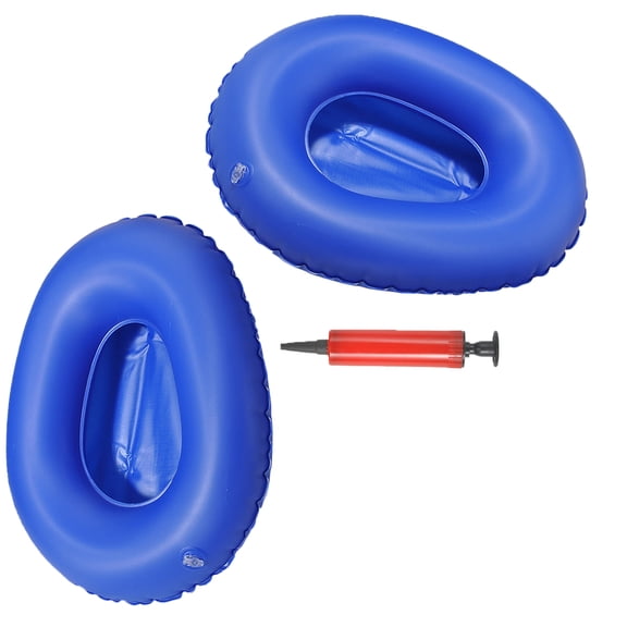 WRITWAA 2-Pack Portable Inflatable Bedpans for Elderly Patients, Air Inflation Bed Pan for Comfortable Use and Easy Care