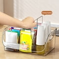mdesiwst Kitchen Seasoning Organizer with Dividers Clear Plastic ...