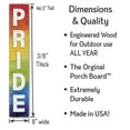 thumbnail image 3 of My Word! Welcome Pride Rainbow - Tall Outdoor Porch Board Welcome Sign for Front Porch Yard Patio Deck or Door - Hanging Standing or Leaning Tall Vertical Farmhouse Rustic Front Porch Decor 8"x46.5", 3 of 5