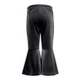 thumbnail image 3 of Mercatoo Kids Velvet Bell Bottom Pants Girls 1lowy Trendy Skinny Fleece Flare Leggings Fall Winter Casual Soft Wide Leg Trousers, 3 of 4