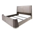 thumbnail image 6 of Michael Amini Roxbury Park Eastern King Dual Panel Velvet Bed in Slate Ash, 6 of 9