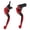 Red, variant on M Buder Folding Clutch Lever CNC 6061 Aluminum Alloy Adjustable Length for Trail 125 Monkey 125 Super CUB110 Motorcycle Parts Replacement 8.66 inches / 22 cm Red [cite: 23]