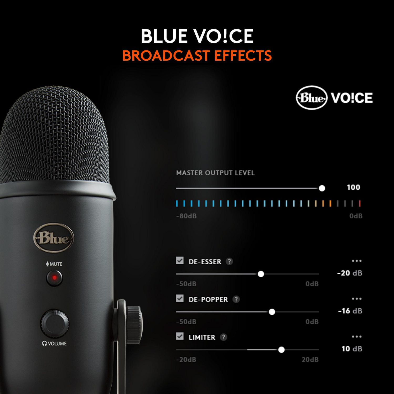 Blue Yeti USB Microphone for Recording, Streaming, Gaming