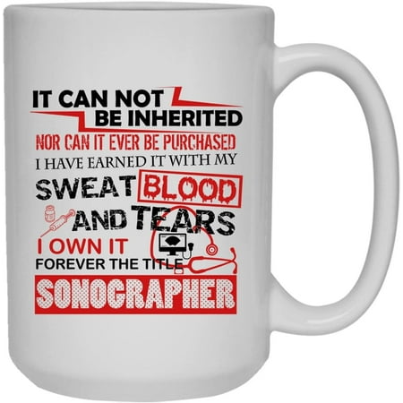 

Sonographer White Mugs - Sonographer Job Ceramic Coffee Mug 15oz
