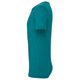 thumbnail image 2 of Canvas - Camiseta básice con cuelloredondo de manga corta ajustada en el Bicep para hombre - Verano (Azul teal Triblend), 2 of 3