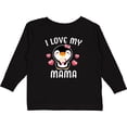 thumbnail image 3 of Inktastic I Love My Mama with Cute Penguin and Hearts Girls Long Sleeve Toddler T-Shirt, 3 of 5