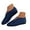 Blue, variant on Ballet Flats Shoes for Women Suede Slip on Fashion V Cut Dress Shoes Casual Walking Shoes