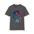 thumbnail image 2 of Dripping Rainbow Skull, Gildan Unisex Softstyle T-Shirt, Graphic Tee, S-3XL, 2 of 5
