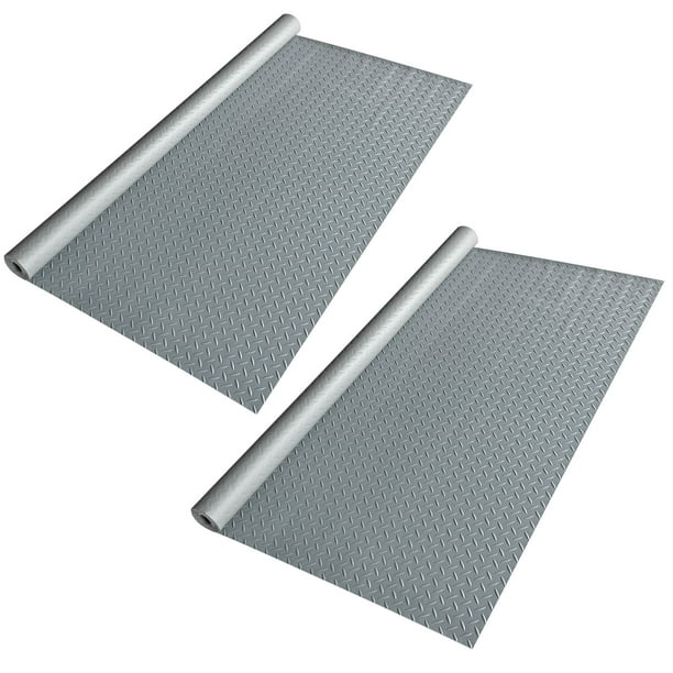 Garage Floor Mat 9x4 Ft Antislip Diamond Parking Protect Cover