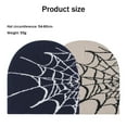 thumbnail image 2 of Gorro de punto para mujer, gorros de invierno acrílicos para mujer y hombre, gorro unisex suave y cálido con puños, gorro de punto con diseño de telaraña para otoño e invierno para hombre, 2 of 5