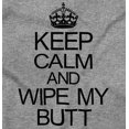 thumbnail image 4 of Keep Calm and Wipe New Parents Humor Romper Boys or Girls Infant Baby Brisco Brands 12M, 4 of 6