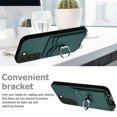 thumbnail image 5 of Allytechgroup Samsung Galaxy S21 FE Case with Cards Holder, Crossbody Shoulder Strap Ring Holder Kicsktand Bumper Shockproof Slim Fit Wallet Case Cover for Samsung Galaxy S21 FE, Green, 5 of 6