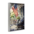 thumbnail image 3 of Stupell Industries Farmhouse Porch with American Flag Gray Framed Giclee Art, 12 x 18, by Petals Prints Design, 3 of 8