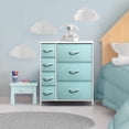 thumbnail image 2 of Sorbus 7 Drawer Dresser Storage Chest for Kids Bedroom with Fabric Bins Aqua, 2 of 5