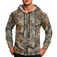 thumbnail image 4 of Havenx Camo Hoodie for Men Long Sleeve Camouflage Print Hoodie with Pockets Drawstring Hooded Sweatshirt Fishing Hunting Camping Athletic Workout Fall Winter Pullover,Camel 2XL, 4 of 5