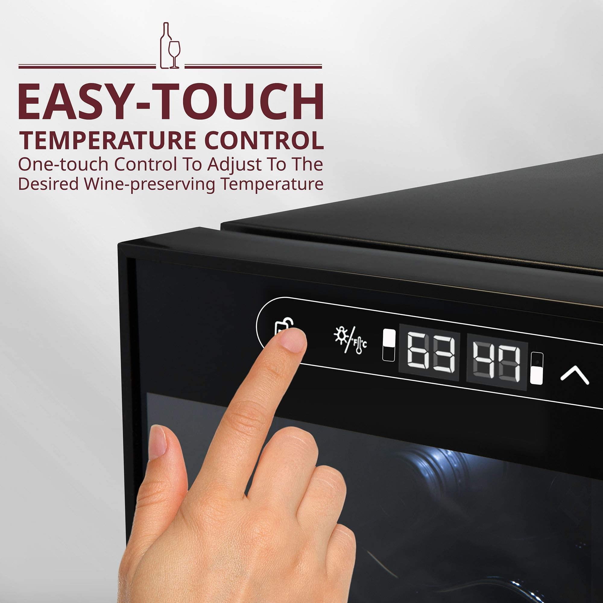 Schmecke Dual Freestanding Wine Cooler 33 Bottle - Temperature Control & Modern Design