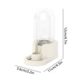 thumbnail image 3 of Hanging Automatic Bird Water Dispenser for Parrots and Cockatiels, Cage-Mounted Water Bottle with Large Capacity, Easy Refill Plastic Drinking Accessory for Bird Cage, Aviary, Home, White, 3 of 6