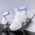 thumbnail image 6 of Unisex Roller Skate Shoes - Sneakers - Roller Shoes 2-in-1 Suitable for Outdoor Sports Skating Invisible Roller Skates for Boys Girls, 6 of 12