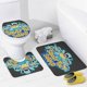 thumbnail image 4 of Juego de 4 cortinas de ducha con diseño de ardillas, con alfombrillas antideslizantes, tapa de inodoro y alfombrilla de baño, decoración para baño de 72 x 72 pulgadas, 4 of 8
