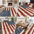 thumbnail image 6 of 8x10 Area Rugs, American Flag Non-Skid Rubber Backing Large Rectangle Rugs - Living Room Bedroom Home Office, Vintage Blue Red USA Flag Retro Indoor Floor Mat Carpets Washable Rug, 6 of 9
